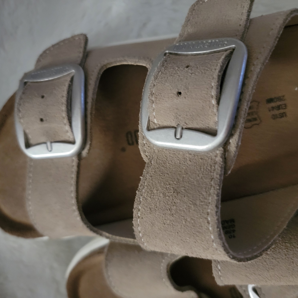 Project Cloud Memory Foam Platform Tan Sandals Si… - image 6